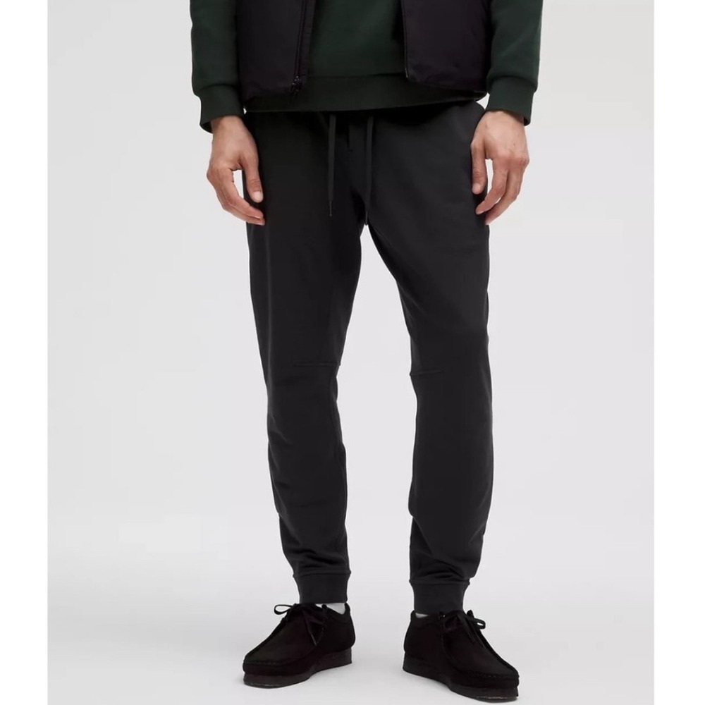 Lululemon City Sweat Jogger Black Tapered French Terry Sweatpants Large